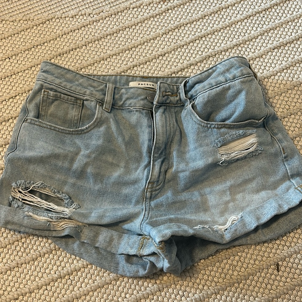 pacsun denim shorts